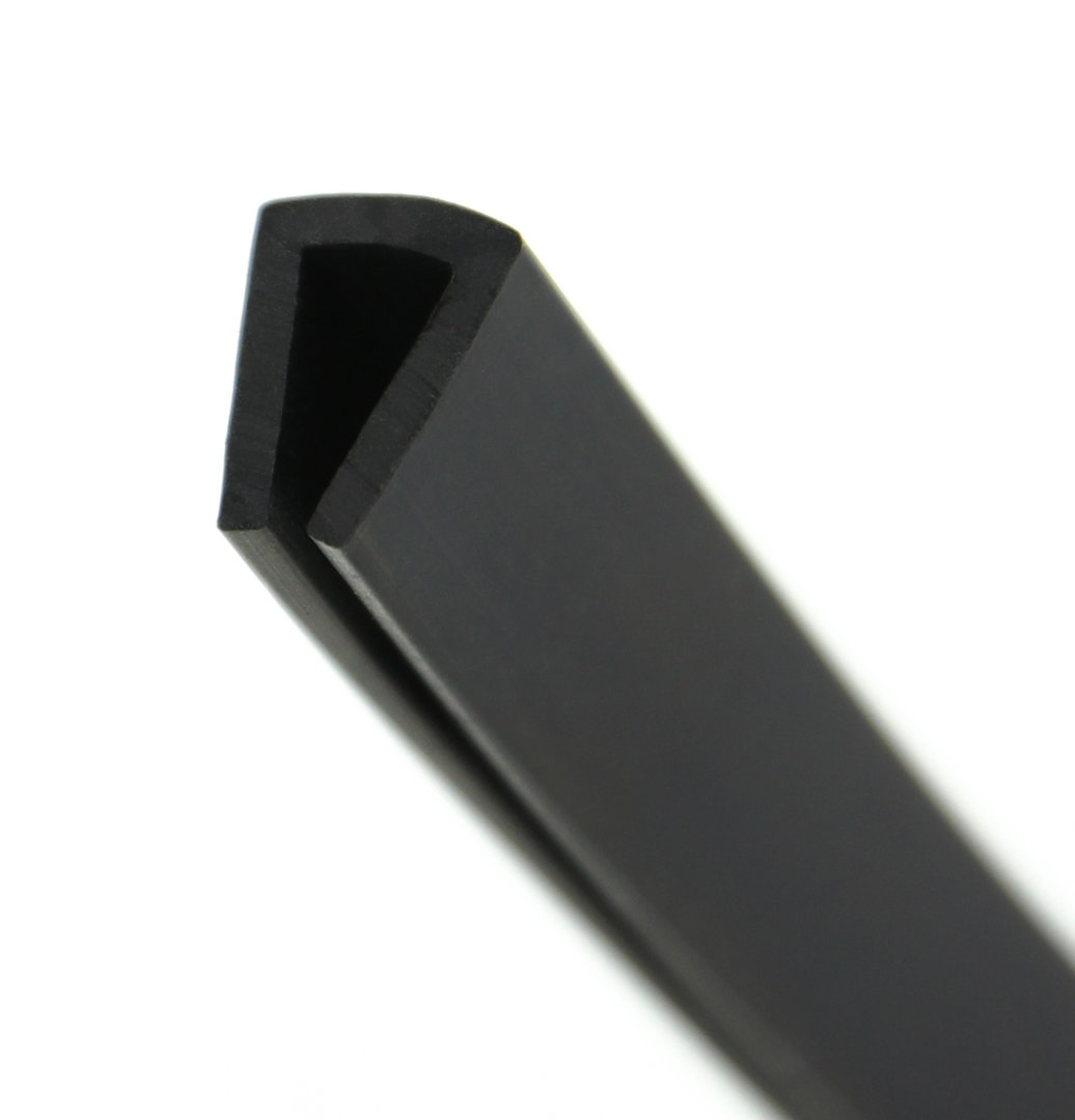 10 m Kantenschutzprofil schwarz für 1-2 mm Kantenschutz Keder Dichtungsprofil 