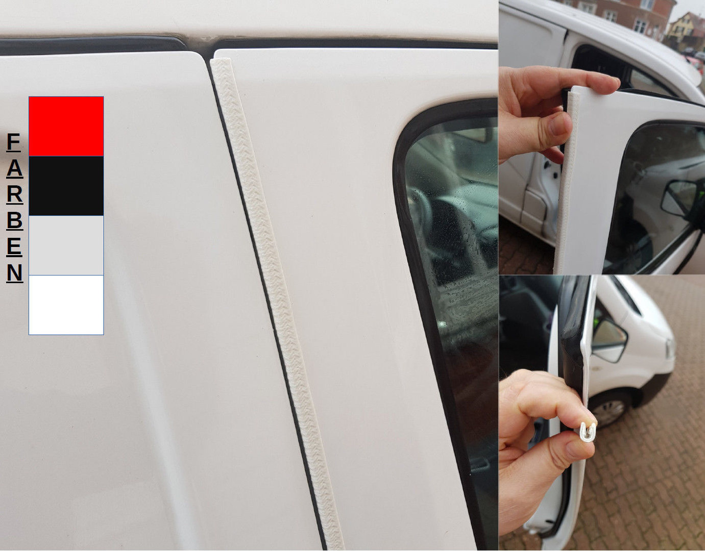 selbstklebend Autotür Schutzmatte Kantenschutz NEU 2x Türschutz Anschlagschutz 