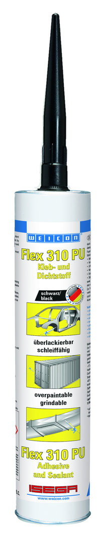Weicon Flex 310 schwarz Polyurethan Klebstoff Dichtstoff Polyurethan-Basis haftstark dauerelastisch