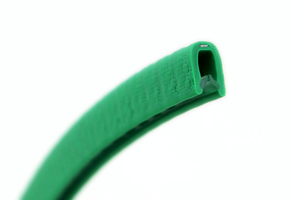 KS1-2SIG Kantenschutzprofil grün Klemmbereich 1-2 mm Maße 9,5x6,5 mm