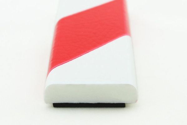 FS1-MAG-RW Flächenschutzprofil (PU) mit Magnet - Rot/Weiß - Stoßschutz - Warnprofil - Schutzprofil