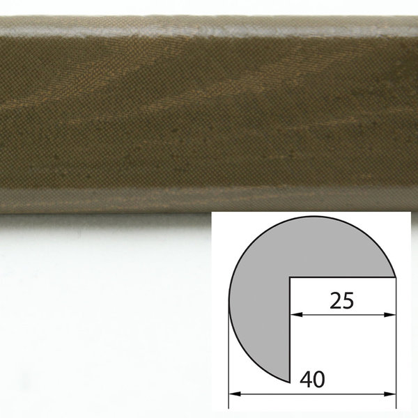 ES4-D-HK Eckschutzprofil (PU) mit Klebefläche - Farbe: Holz (Khaki) - Stoßschutz - Schutzprofil