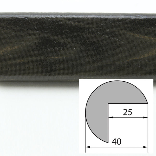 ES4-D-HD Eckschutzprofil (PU) mit Klebefläche - Farbe: Holz (dunkel) - Stoßschutz - Schutzprofil