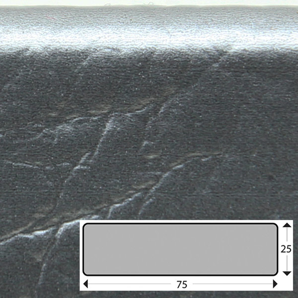 FS3-D-SI Flächenschutzprofil (PU) mit Klebefläche in Silber - Stoßschutz - Warnprofil - Schutzprofil
