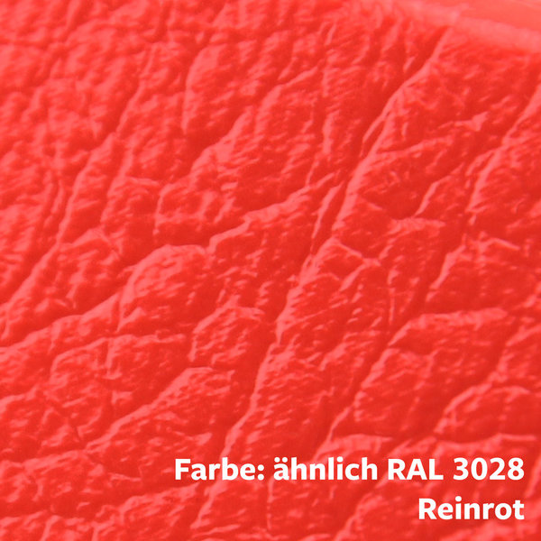 FS1-D-R Flächenschutzprofil (PU) mit Klebefläche in Rot - Stoßschutz - Warnprofil - Schutzprofil
