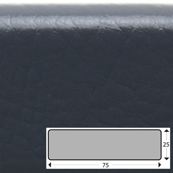 FS3-D-A Flächenschutzprofil (PU) mit Klebefläche in Anthrazit -Stoßschutz- Warnprofil - Schutzprofil