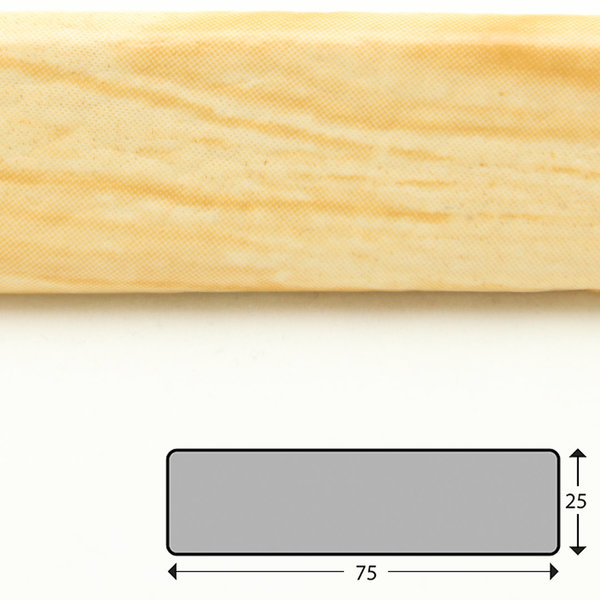 FS3-D-HN Flächenschutzprofil (PU) mit Klebefläche - Farbe: Holz (Tanne) - Stoßschutz - Schutzprofil