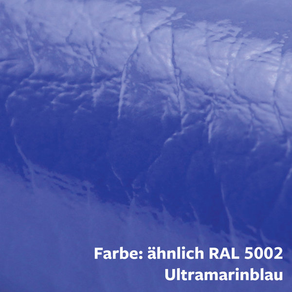 FS3-D-B Flächenschutzprofil (PU) mit Klebefläche in Blau - Stoßschutz - Warnprofil - Schutzprofil