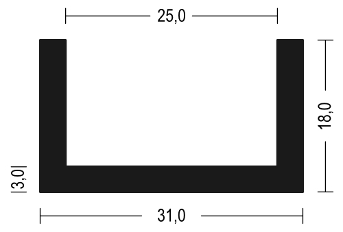 V28 - 5 Meter - Fassungsprofil Kantenschutz EPDM Gummiprofil Gummidichtung